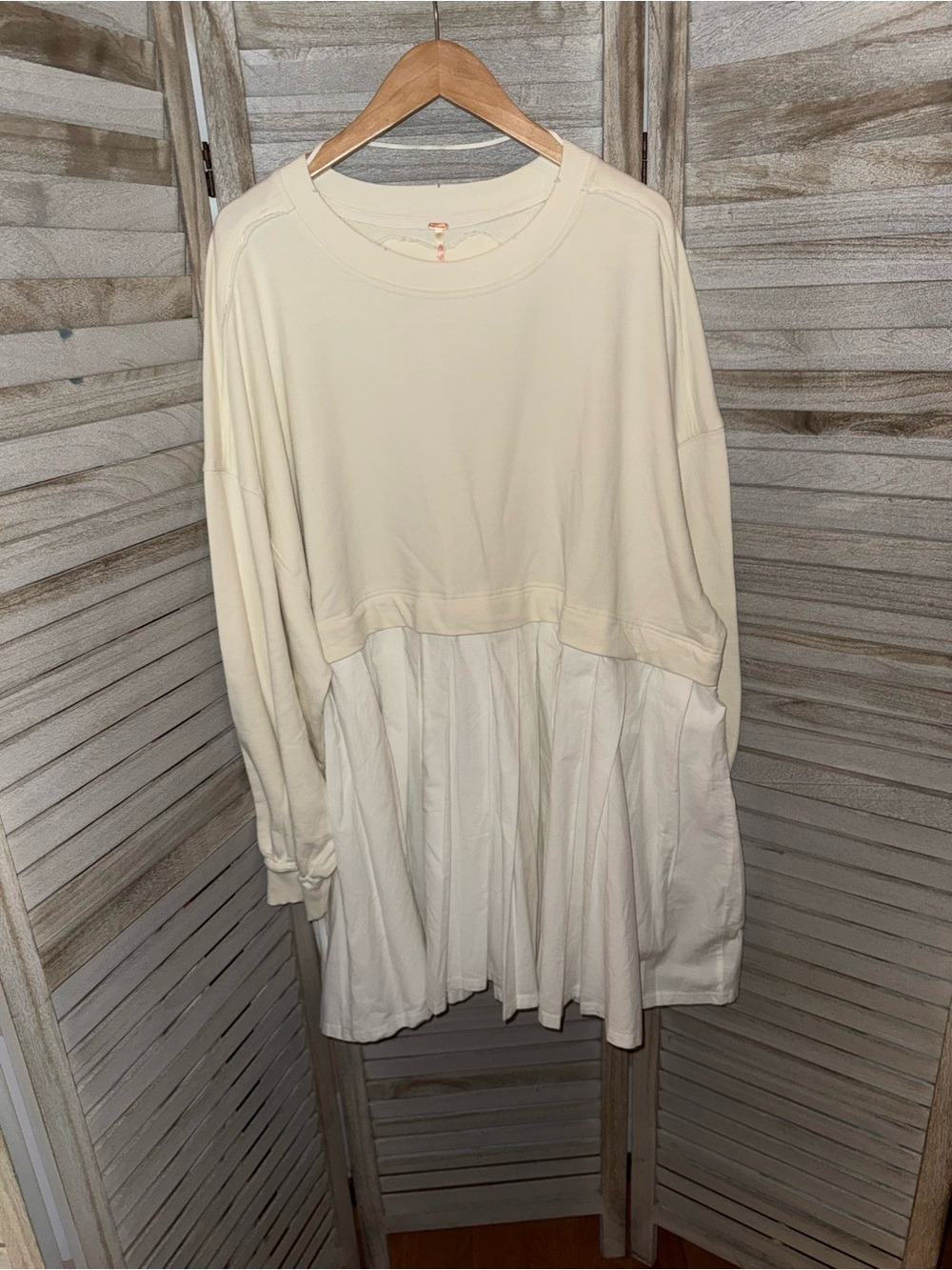 NWT Free People Eleanor Sweatshirt Tunic Dress.